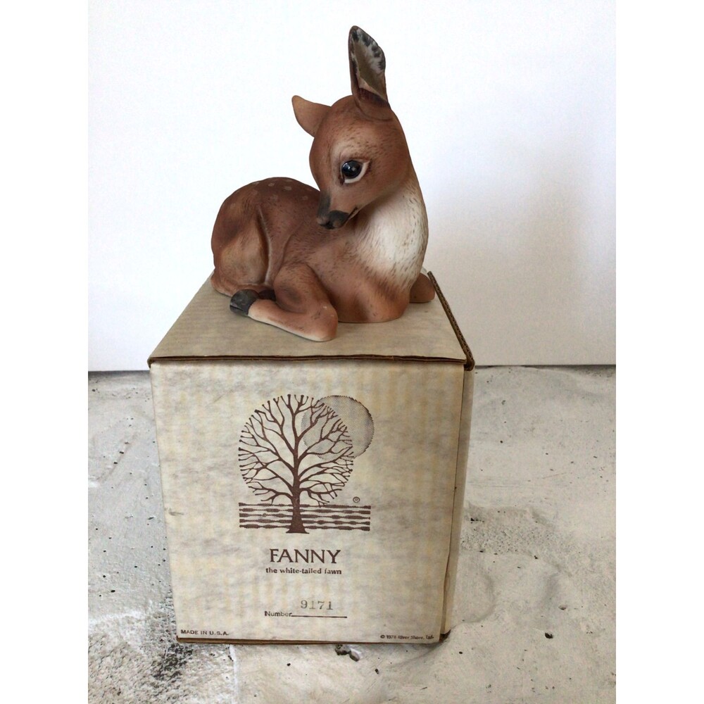 Fanny The White-Tailed Fawn #9171 1978 Wildlife Series Roger j. Brown *signed